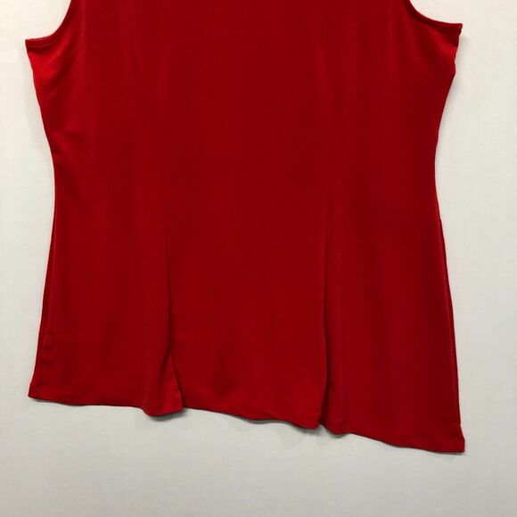 Susan Graver Women Sleeveless Asymmetric Hem Top Shirt Blouse Size Large M186 22 - Picture 12 of 12